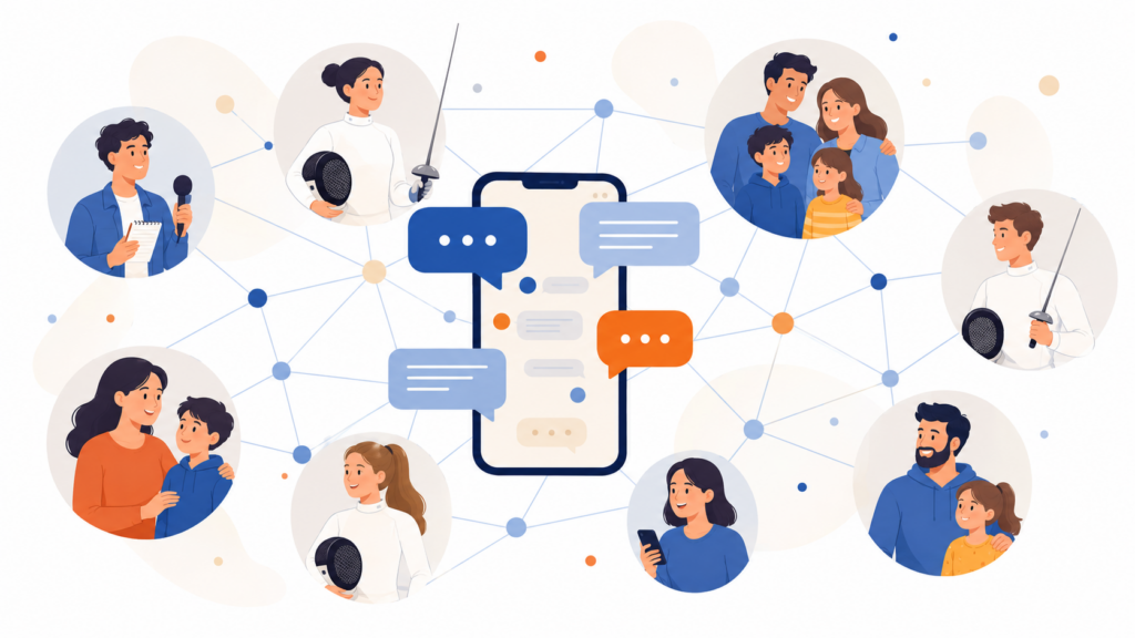 illustration chargé de communication